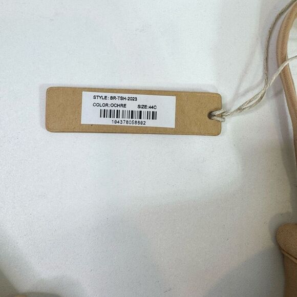 SKIMS Tee Shirt Demi Bra Womens 44C Ochre Nude Adjustable New - Picture 3 of 8